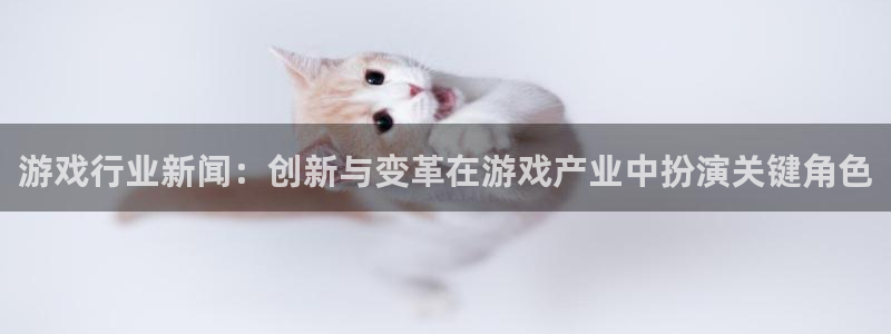 杜邦娱乐官网：游戏行业新闻：创新与变革在游戏产业中扮演关键角